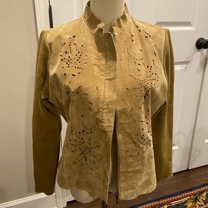 Vintage Coldwater Creek Suede Leather jacket